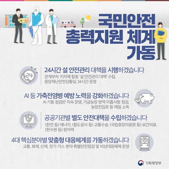 국민안전 총력지원 체계 가동