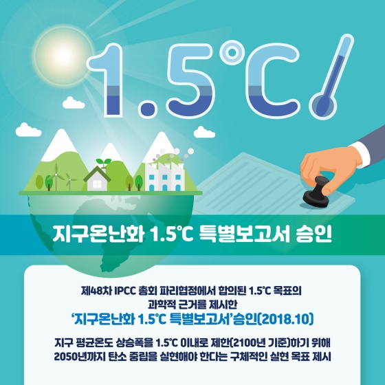 지구온난화 1.5°C 특별보고서 승인