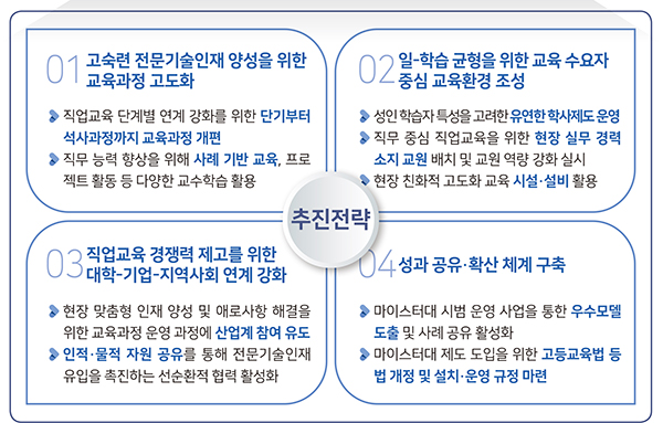 마이스터대 추진 전략