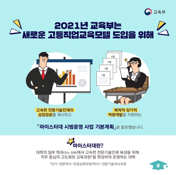 「마이스터대 시범운영 사업 기본계획」을 발표했습니다.