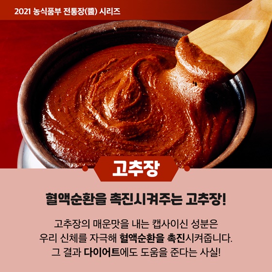 [고추장] 혈액순환을 촉진시켜주는 고추장!