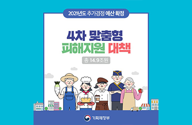 [2021년도 추가경정 예산 확정] 4차 맞춤형 피해지원 대책 총 14.9조원