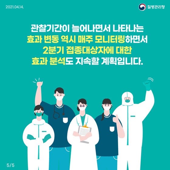 매주 모니터링하면서 2분기 접종대상자에 대한 효과 분석도 지속할 계획입니다.