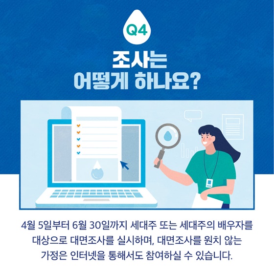 Q4. 조사는 어떻게 하나요?