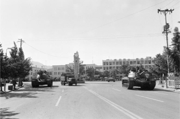 1980년 5월 27일 오전 8시 20분경 촬영된 옛 전남도청 앞 광장 모습(사진=옛전남도청복원추진단).