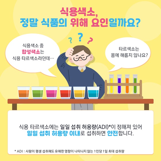 식용색소, 정말 식품의 위해 요인일까요?