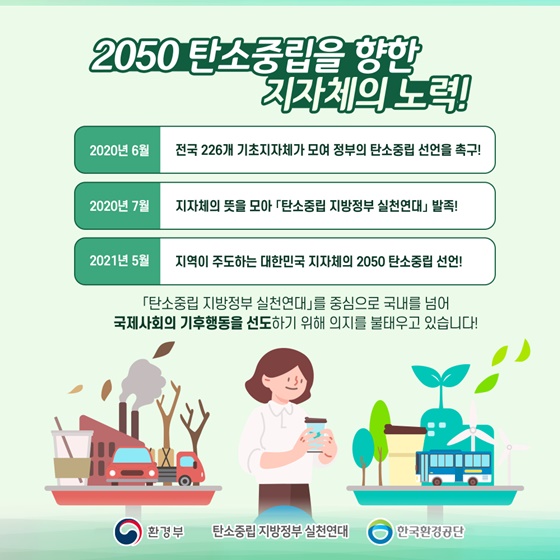 2050 탄소중립을 향한 지자체의 노력!