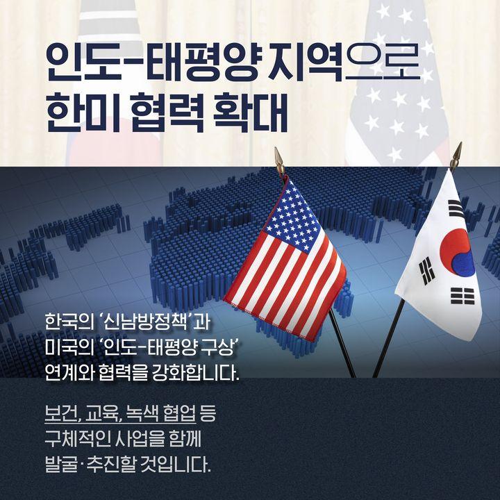 인도-태평양 지역으로 한미 협력 확대