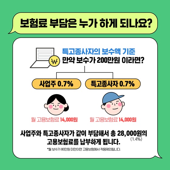 보험료 부담은 누가 하게 되나요?