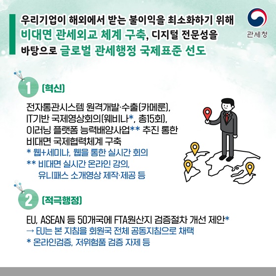 비대면 관세외교 체계 구축, 디지털 전문성을 바탕으로 글로벌 관세행정 국제표준 선도