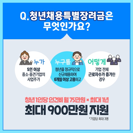 Q. 청년채용특별장려금은 무엇인가요?