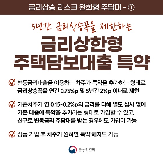 금리상한형 주택담보대출 특약