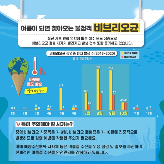 여름이 되면 찾아오는 불청객 비브리오균