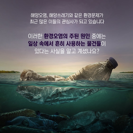 해양오염, 해양쓰레기와 같은 환경문제가 최근 많은 이들의 관심사가 되고 있습니다