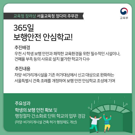 365일 보행안전 안심학교!