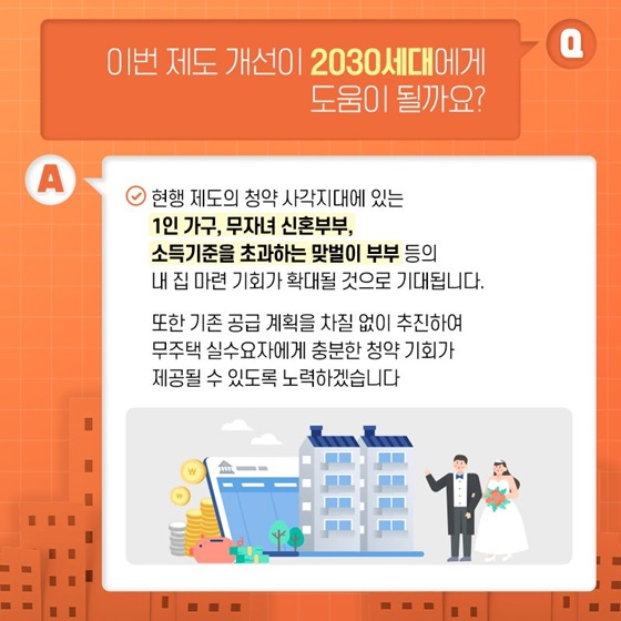 Q. 이번 제도 개선이 2030세대에게 도움이 될까요?