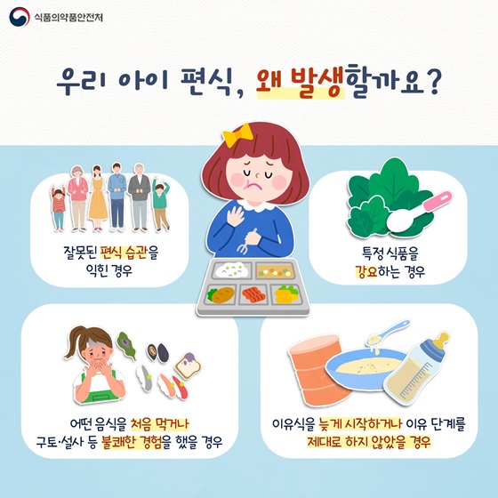 우리 아이 편식, 왜 발생할까요?