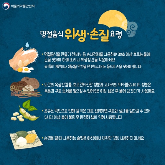 명절음식 위생·손질 요령