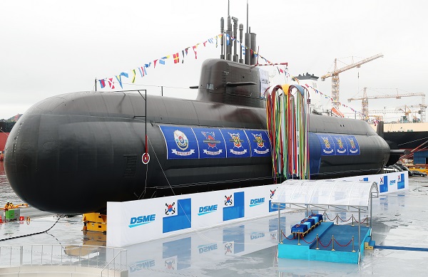 SLBM 장착 첫 독자개발 3000t급 잠수함 ‘도산안창호함’. (사진=저작권자(c) 연합뉴스, 무단 전재-재배포 금지)