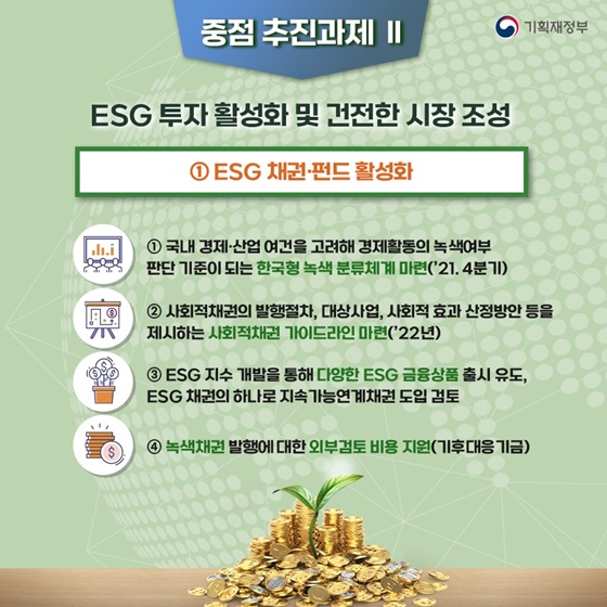 2. ESG 투자 활성화 및 건전한 시장 조성