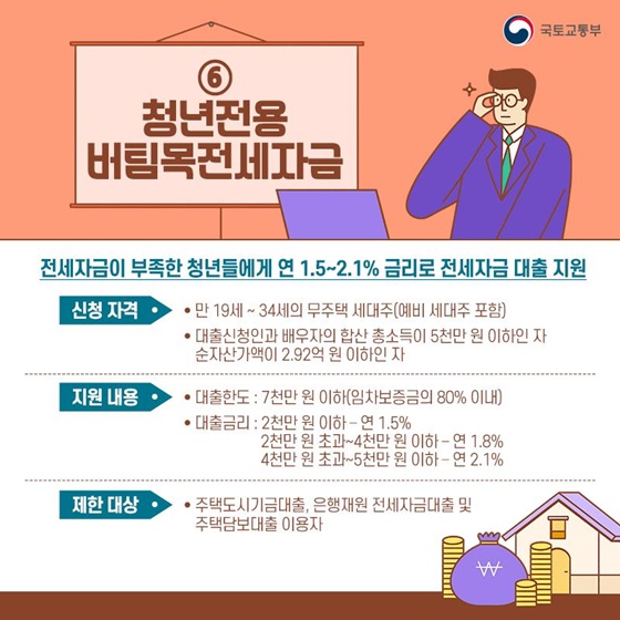 6. 청년전용 버팀목전세자금