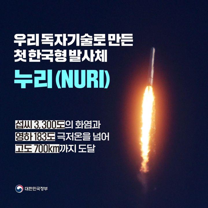 우리 독자기술로 만든 첫 한국형 발사체 누리(NURI)