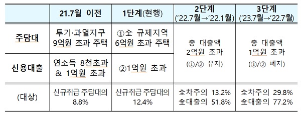차주단위DSR 2·3단계 조기 시행