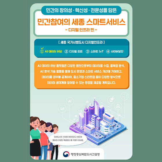 세종 국가시범도시 디지털 인프라 ① AI·데이터 허브