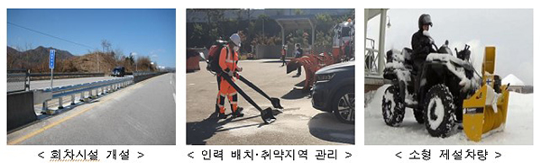 겨울철 대설·한파 종합대책. (자세한 내용은 본문에 설명 있음)