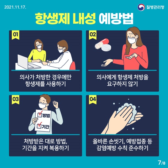 항생제 내성 예방법