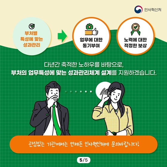 관심있는 기관에서는 언제든 인사혁신처에 문의바랍니다!