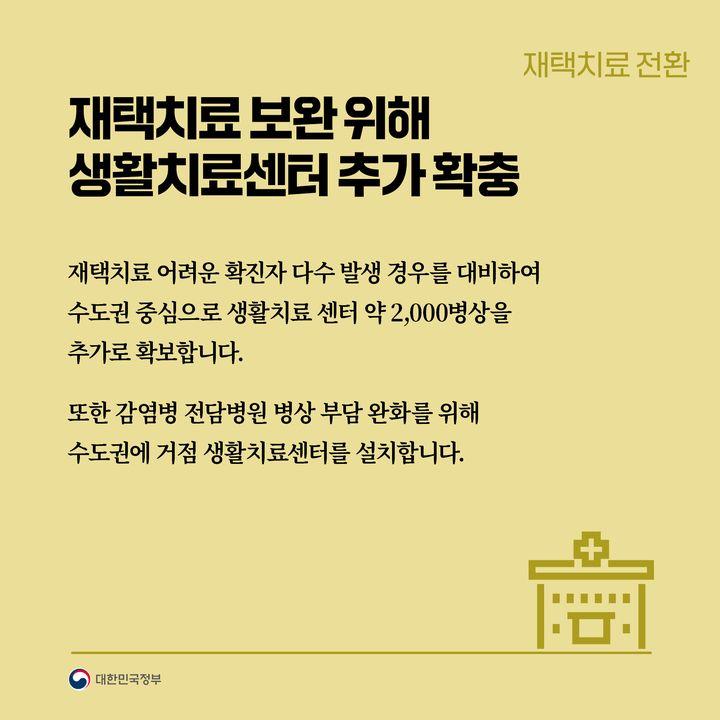 재택치료 보완 위해 생활치료센터 추가 확충