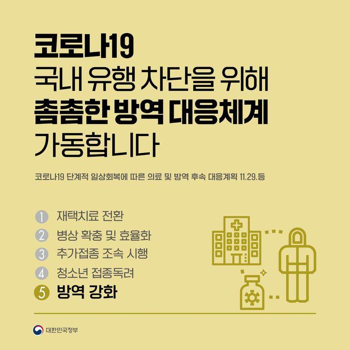 코로나19 국내 유행 차단을 위해 촘촘한 방역 대응체계 가동합니다.