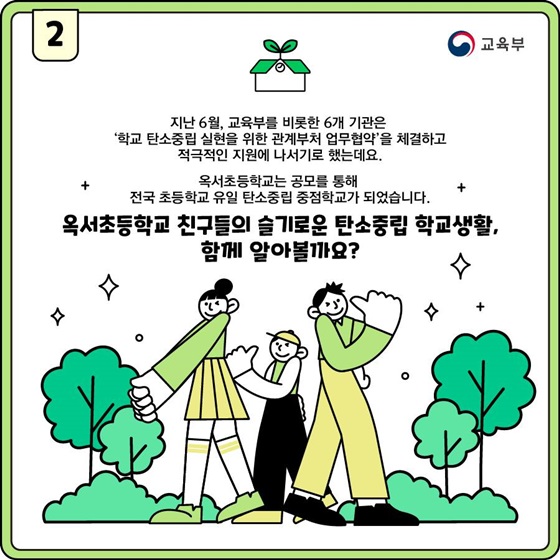 옥서초등학교 친구들의 슬기로운 탄소중립 학교생활, 함께 알아볼까요?