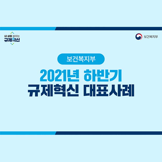 2021년 하반기 규제혁신 대표사례
