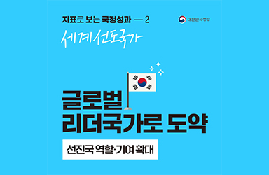 글로벌 리더국가로 도약 선진국 역할·기여 확대