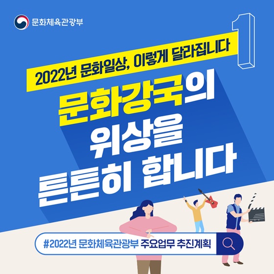 [2022년 문화체육관광부 업무보고] 문화강국의 위상을 튼튼히 합니다