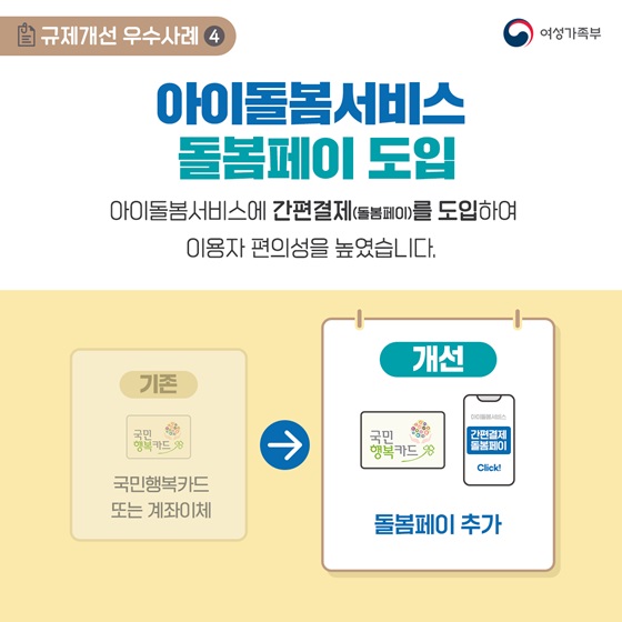 4. 아이돌봄서비스 돌봄페이 도입