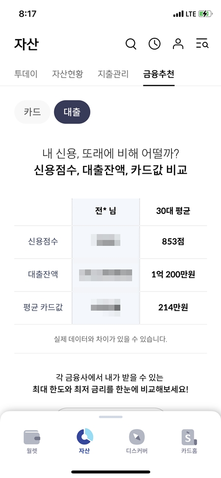 금융추천 기능도 '추천' 한다.(출처=신한플레이 앱)