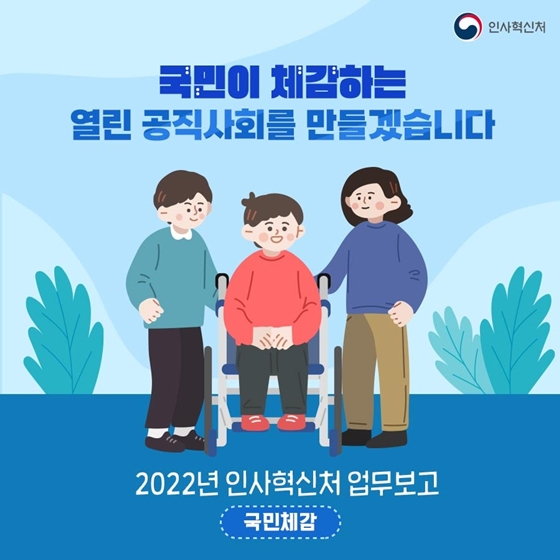 2022년 인사혁신처 업무보고 - ① 국민체감