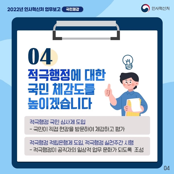 2022년 인사혁신처 업무보고 - ① 국민체감