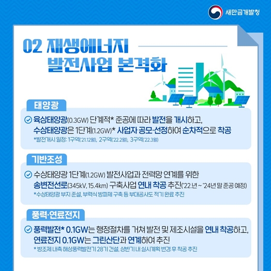 2022년 새만금개발청 핵심 추진과제 - ①편