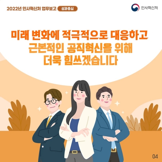 2022년 인사혁신처 업무보고 - 성과중심 편