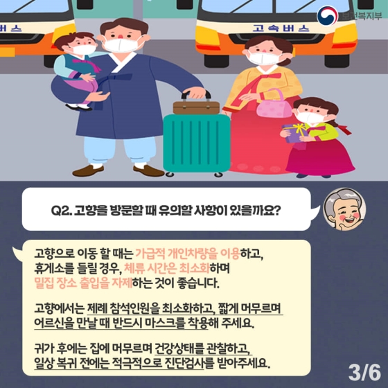 설 연휴에 고향을 방문해도 될까요