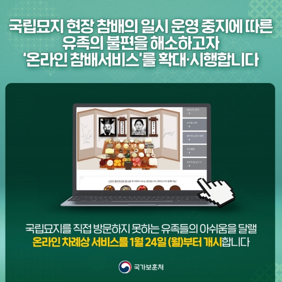 온라인 참배 서비스