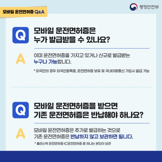 [Q&A] 모바일 운전면허증 쉽게 알려드립니다