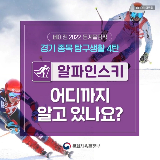 2022 베이징 동계올림픽 경기 종목 탐구생활 ④ 알파인스키