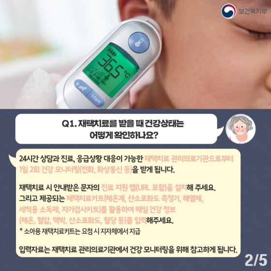 코로나19 국민 궁금증 4문 4답…재택치료 ‘집중관리군’ 편