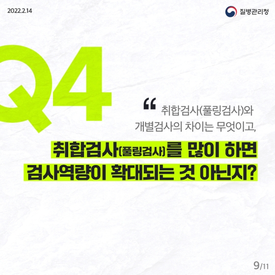 코로나19 ‘진단검사 체계개편’ 팩트체크 Q&A