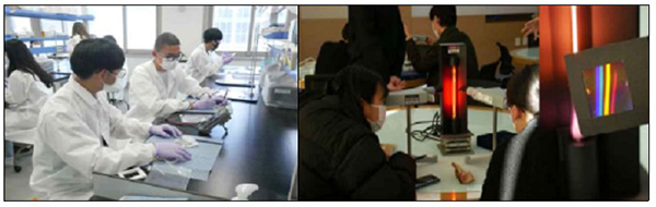 울산과학기술원(UNIST)의 ‘2021년 학교 밖 스마트 수학·과학실’ 시범 운영 사례. (사진=과학기술정보통신부)